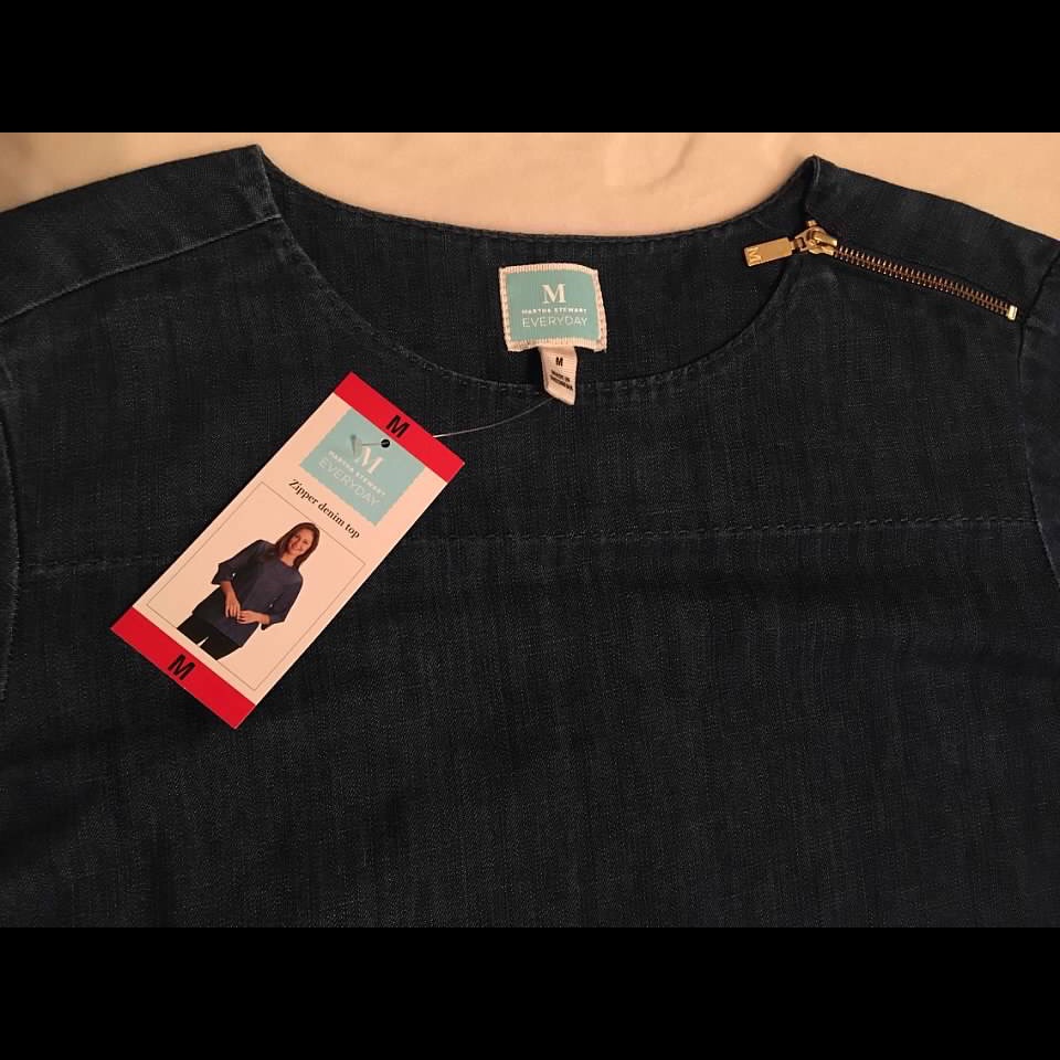 Martha Stewart Denim Top Martha Stewart Denim Top